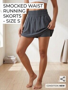 Santiny Black Athletic Skort NWT Size S